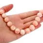 Estate 14K Gold Coral 15 mm Graduated Bead Necklace