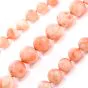 Estate 14K Gold Coral 15 mm Graduated Bead Necklace