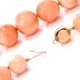 Estate 14K Gold Coral 15 mm Graduated Bead Necklace