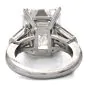 Classic GIA 10.64 carats Platinum Emerald-Cut Diamond engagement ring