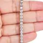 Classic 8.74cts Diamond 18K White Gold Tennis Line Bracelet
