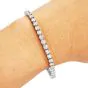 Classic 8.74cts Diamond 18K White Gold Tennis Line Bracelet