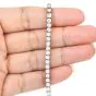 Classic Sparkle 5.10ct Round Cut Diamond White Gold Tennis Bracelet 
