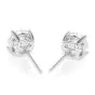 1.23 Carats Diamond 14K White Gold Studs Earrings