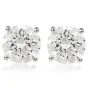 1.44 Carats Diamond 14K White Gold Studs Earrings