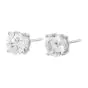 1.44 Carats Diamond 14K White Gold Studs Earrings