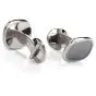 Patek Philippe Vintage Ellipse Gray 18k White Gold Cufflinks 