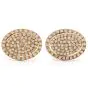 Estate Diamond 14K Yellow Gold Oval Shaped Men’s Cufflinks