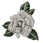 Cartier Paris Vintage 12.00ct Diamond Platinum Moveable Flower Pin