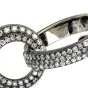 Estate Diamond 18K Gold Circle Dangle Drop Earrings