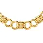 Estate 1980's Fancy 18k Yellow Gold Choker Links Necklace 124.5 Grams