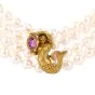 Kieselstein Cord 2.85ct Tourmaline Pearl Gold Mermaid Necklace 