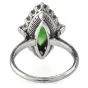 Vintage GIA Apple Green Jade 2.80ct Diamond Platinum Ring