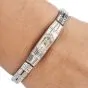 Vintage Lucien Piccard Diamond Platinum Baguette Diamond Cocktail Watch