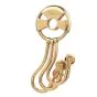Vintage Gucci Italy 18K Gold Designer Three Hook Key Holder