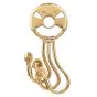 Vintage Gucci Italy 18K Gold Designer Three Hook Key Holder