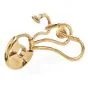 Vintage Gucci Italy 18K Gold Designer Three Hook Key Holder