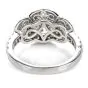 GIA 1.72ct Round Diamond 18K Gold 3 Stone Halo Engagement Ring