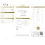GIA 1.72ct Round Diamond 18K Gold 3 Stone Halo Engagement Ring