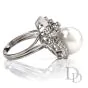 Vintage Diamond Pearl 14K Cocktail RIng