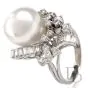 Vintage 1.51cts Diamond Pearl 14K Cocktail RIng