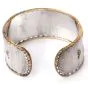 Mario Buccellati Coral Rose Silver 18K Wide Cuff Bracelet