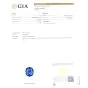 GIA Natural No Heat Sri Lanka Sapphire Diamond Platinum Ring