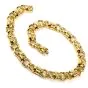 Estate 1980's Fancy 18k Yellow Gold Chocker Links Necklace