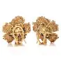 Golden Organge Sapphire 18k yellow Gold Clip Earrings