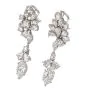Vintage Multi shape 6.65cts Diamond Platinum dangle drop Earrings