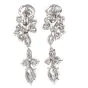 Vintage Multi shape 6.65cts Diamond Platinum dangle drop Earrings