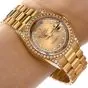 ROLEX President Day-Date Diamond String Diamond Log Dial Bezel Watch reference 18388