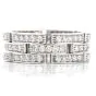 CARTIER  Diamond 18K Maillon Panthère Open Link Unisex Band Ring
