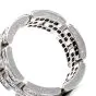 Estate Cartier Diamond 18K Open Link Unisex Band Ring