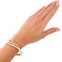 Cartier Tri Tone 18K Interlocking 3 Bangle Bracelets