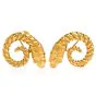 Vintage Zolatos Greek 22K Large Clip On Earrings