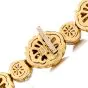 Estate Ambrosi Eliptical Diamond 18K Gold 15 Inch Choker Necklace