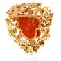 Buccellati Vintage Bacchus Roman God Natural Coral Akoya Pearl 18K Brooch Pendant