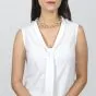 Ambrosi Elliptical 20.30cts Diamond 18K Gold 15.5 Inch Choker Necklace