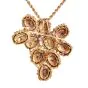 Vintage 1.20cttw Diamond 18k Gold Encrusted Enamel Brooch Pin l Dover Jewelry