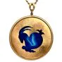 Buccellati Agate 18K Gold Zodiac Medallion Pendant 