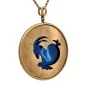 Buccellati Agate 18K Gold Zodiac Medallion Pendant 