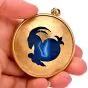Buccellati Agate 18K Gold Zodiac Medallion Pendant 
