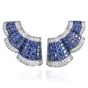 LEVIAN Mystery-Set Sapphire Diamond Gold Earrings l Dover Jewelry