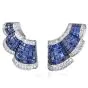LEVIAN Mystery-Set Sapphire Diamond Gold Earrings l Dover Jewelry