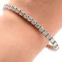 Estate 12.50 Round Diamond Tennis Gold Bracelet