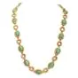 Vintage 1970S  Diamond GIA Natural Ruby Carved Jade Pendant Necklace