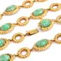 Vintage 1970S  Diamond GIA Natural Ruby Carved Jade Pendant Necklace