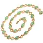 Vintage 1970S  Diamond GIA Natural Ruby Carved Jade Pendant Necklace