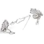 Vintage 12.82cttw Diamond Platinum Double Clip Brooch Pin